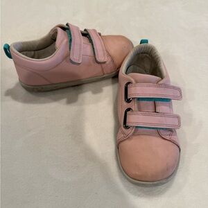 Ten Little Kids Pink Double-Velcro Sneakers comfy